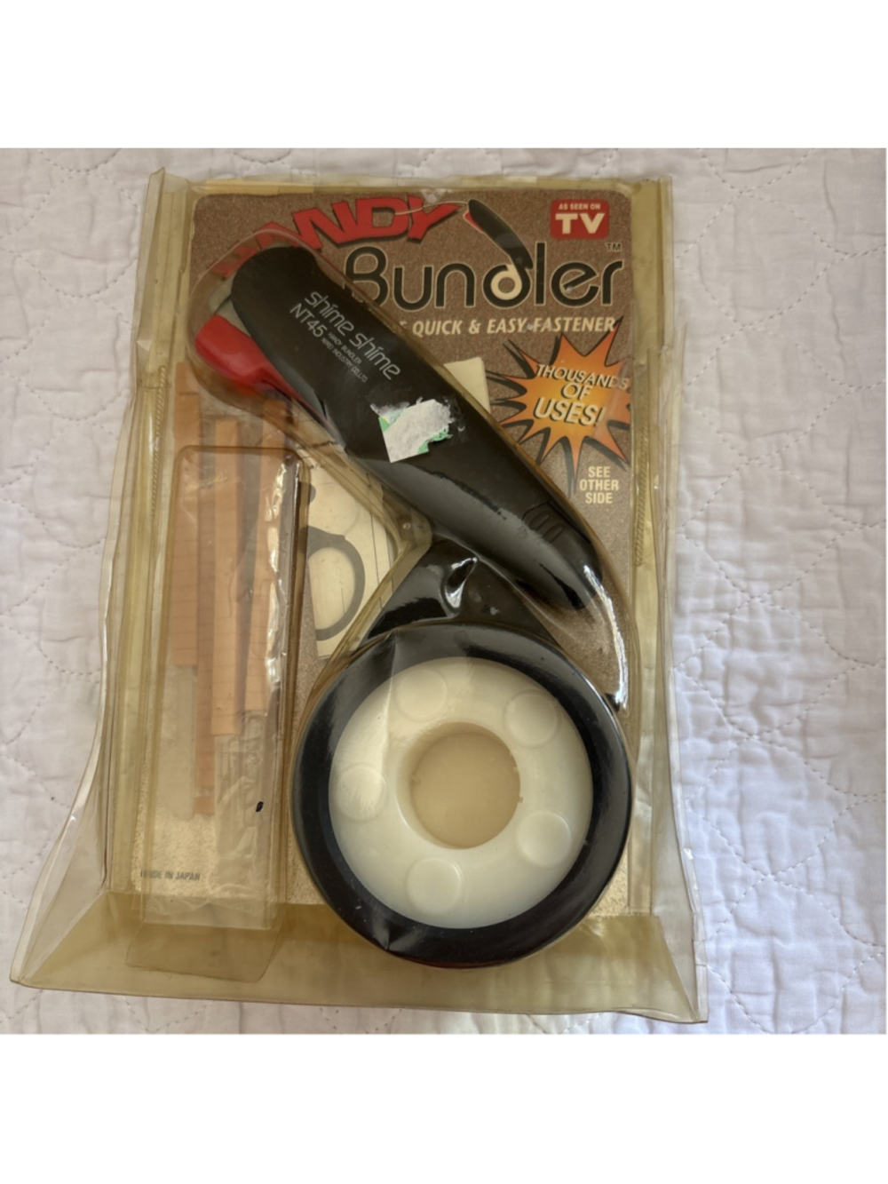 A Used Handy Bundler Still In Packaging Thousands Of Uses Seen On TV